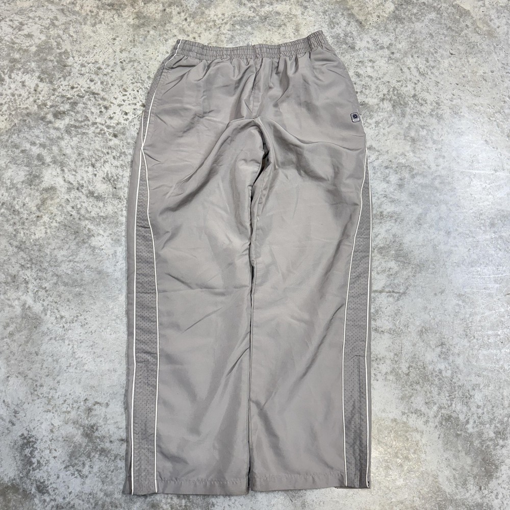 Old Navy Track Pants Mens Medium Gray Windbreaker y2k baggy wide leg skater