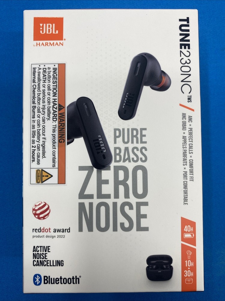 JBL Tune 230NC TWS Bluetooth In-Ear Headphones - Black (T230NCTWSBAM)