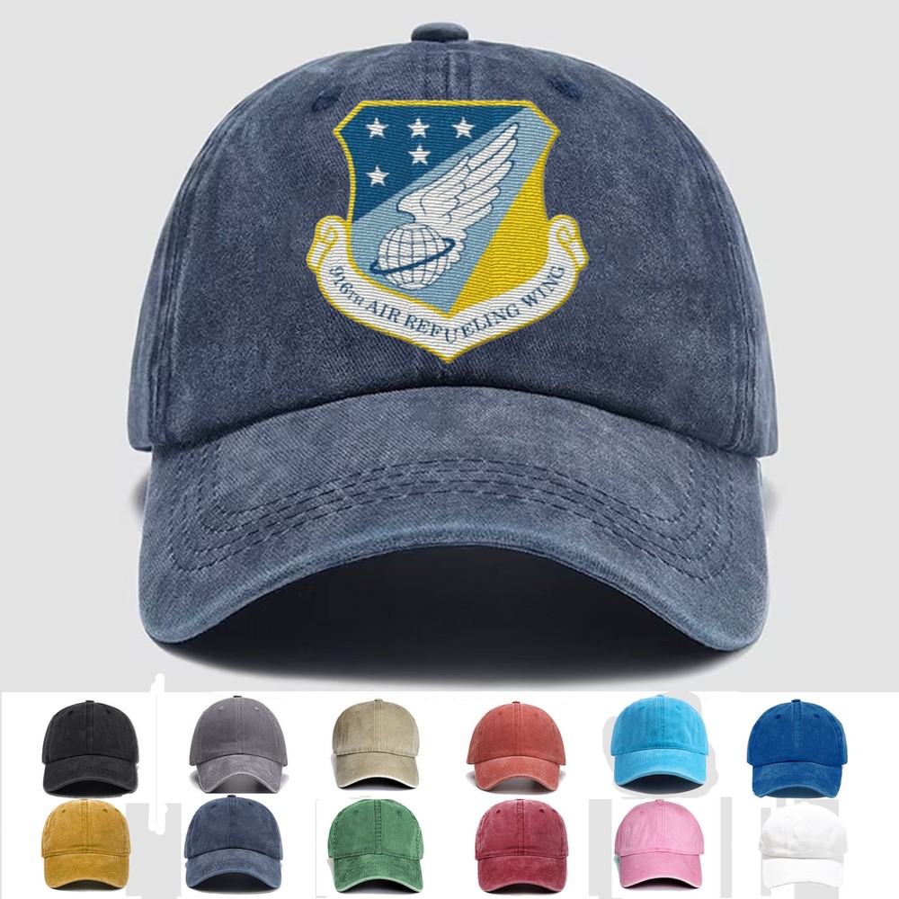 Custom Personalization Embroidered Hat 916th Air Refueling Wing, Veteran Cap