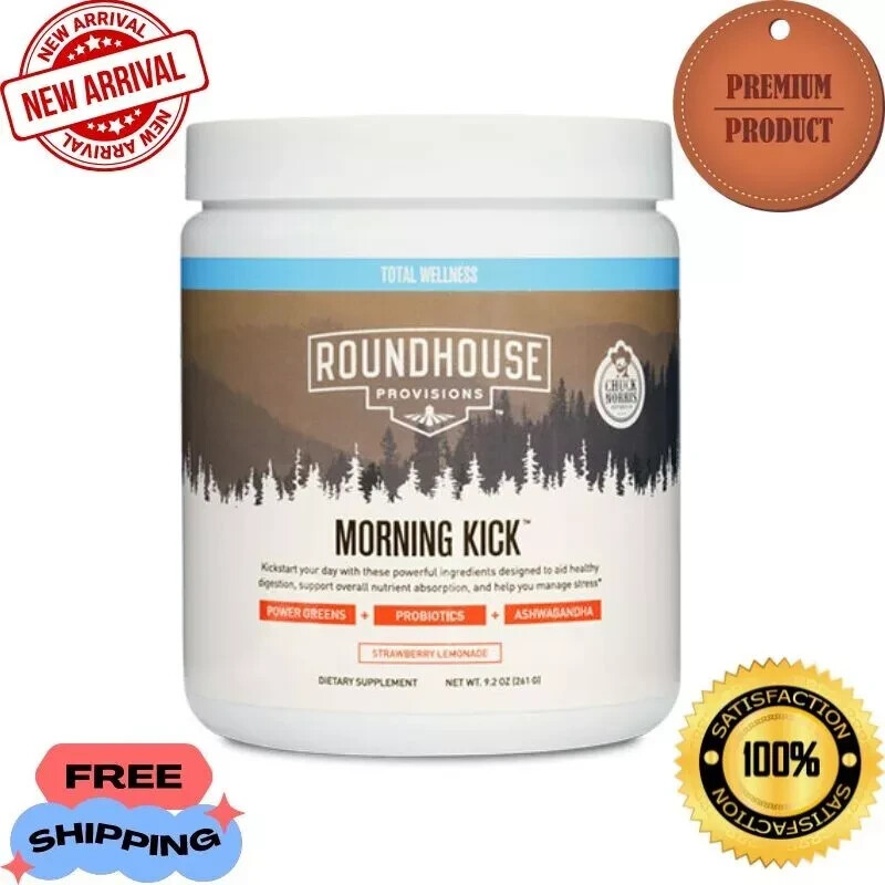 Roundhouse Provisions MORNINGKICK digestion StrawberryLemonade9.1oz-Limited Time-image