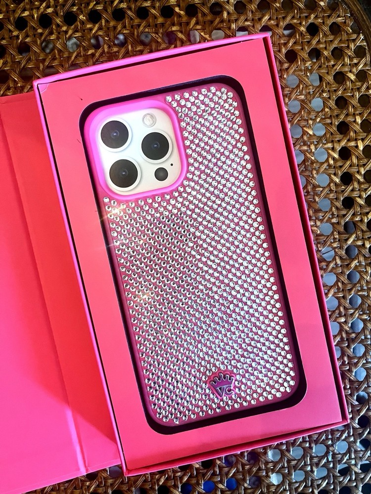 Velvet Caviar Hot Pink Caviar Crystals iPhone 14/15 Case New in Box