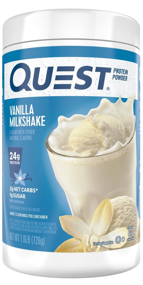 Quest Nutrition NPPVMC4M1 Vanilla Milkshake Protein Powder - 1.6lbs