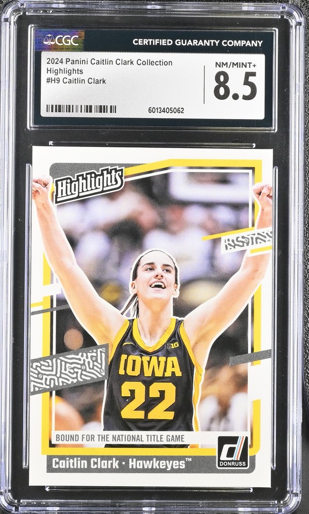 2024 Panini Caitlin Clark Collection Caitlin Clark #H9 Highlights CGC 8.5