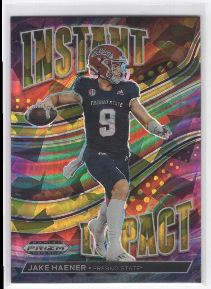 2023 Prizm Draft Picks Gold Ice Jake Haener Rookie Fresno State RC