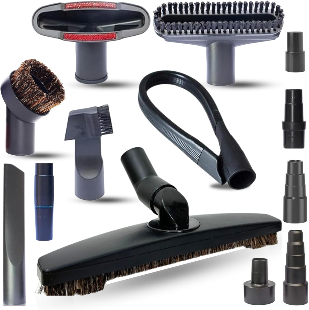 Universal Vacuum Attachments & Brushes Kit - Hardwood Floor Vacuum Brush Head At