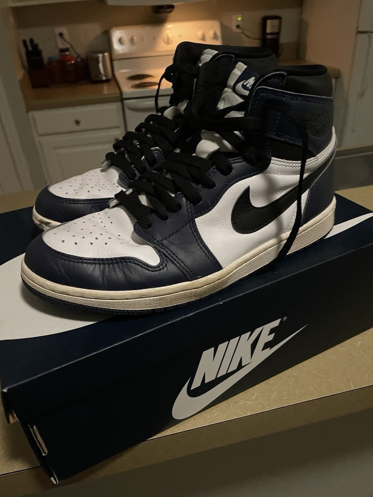 Nike Air Jordan 1 Retro High OG Midnight Navy White DZ5485-401 Men's Size 8.5
