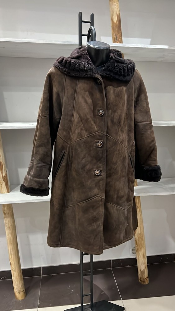 Pre-owned Woman Brown Sheepskin Size 46 MGS020PI
