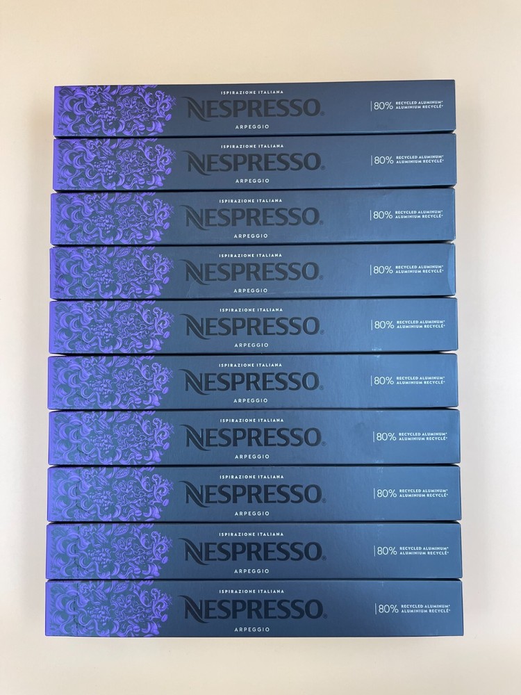Nespresso Capsules OriginalLine, Arpeggio, Dark Roast Espresso, 100ct 10 Pack
