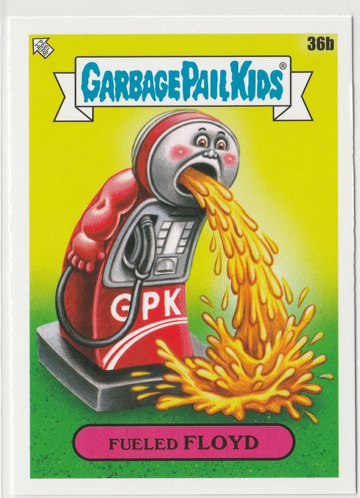 Fueled Floyd Garbage Pail Kids GPK 2021 Go On Vacation Card #36b