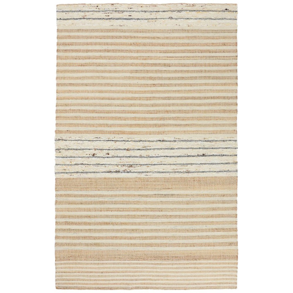 Hand Woven CH Pego Stripe Jute Natural Rug All Regular & Custom Size Available