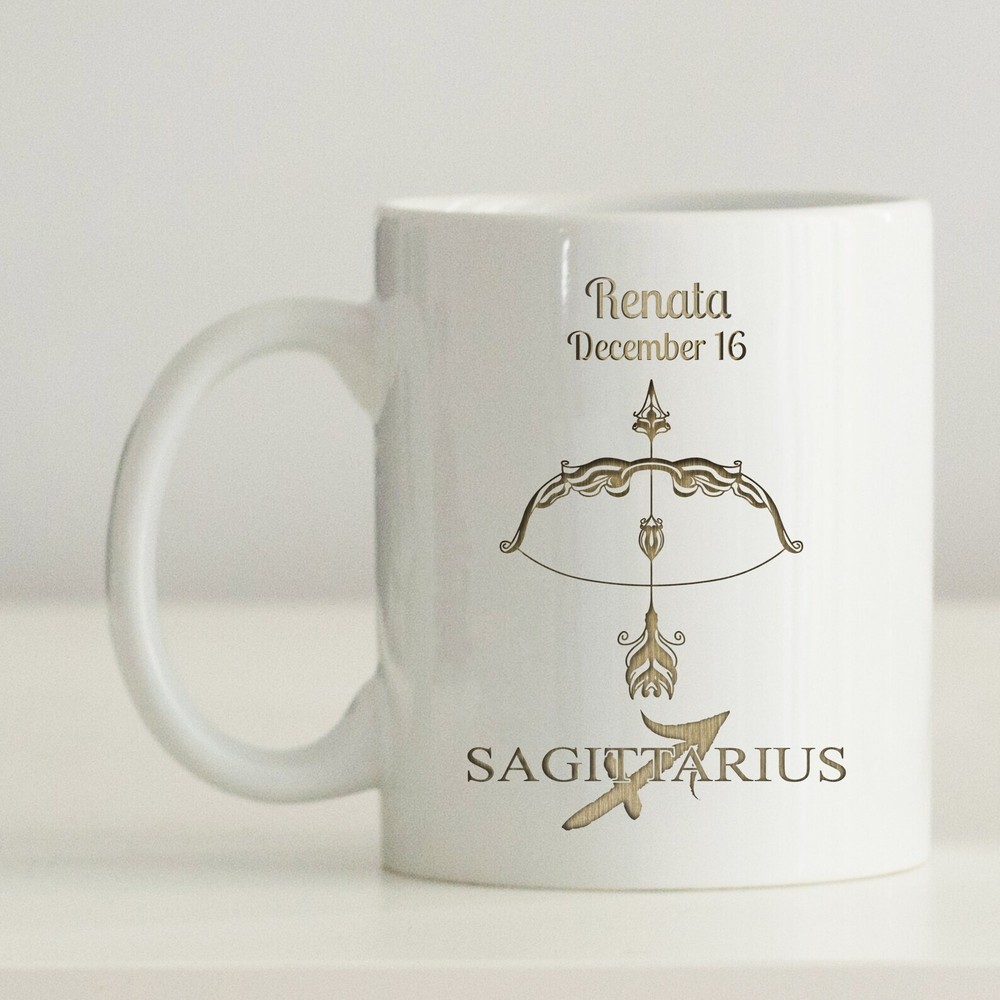 Sagittarius Mug Astrology Birthday Gift For Her Personalizedsagittarius Zodiac M