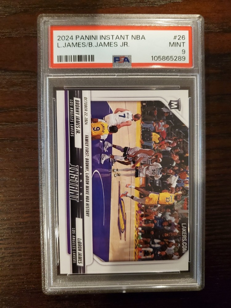 2024-25 Panini Instant - LeBron James, Bronny James #26 /2169 (RC)