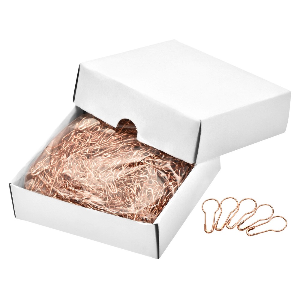 1000 Pcs Rose Gold Bulb Safety Pins for Crafting 0.87-Inch Metal Sewing Pins