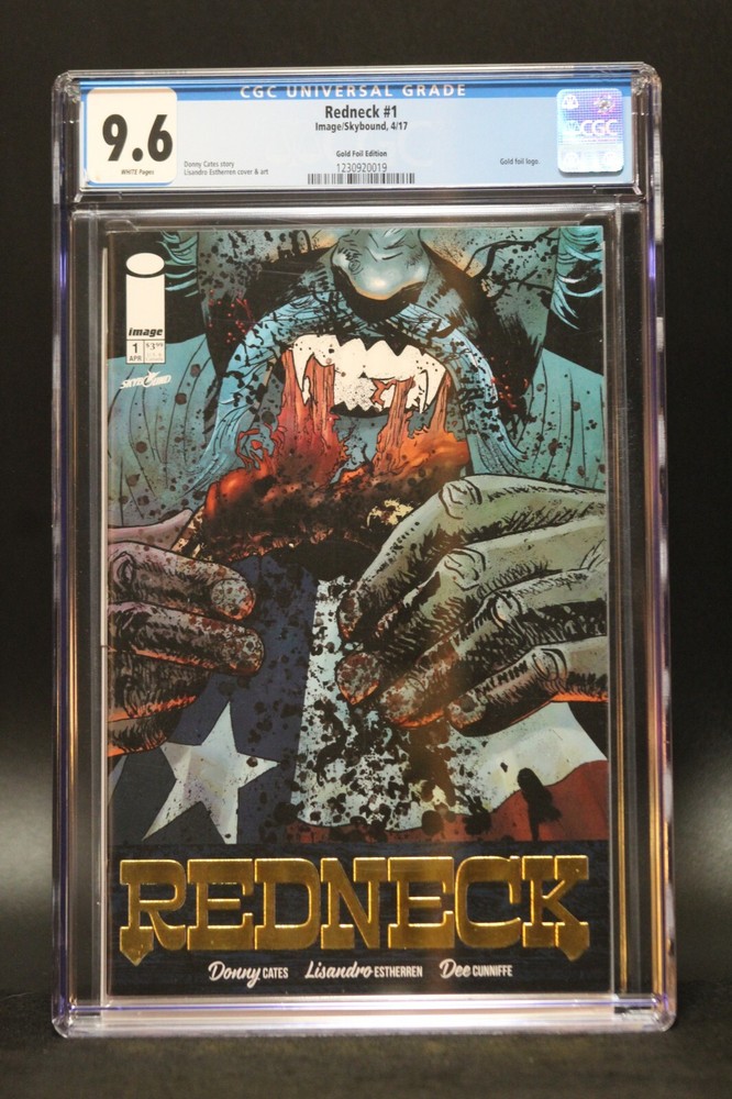 Redneck (2017) #1 Gold Foil Edition CGC 9.6 Blue Label White Pages Donny Cates