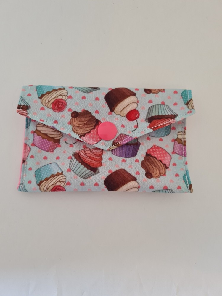 Gift card holder / card holder / coin purse birthday gift with cupcake pattern-image