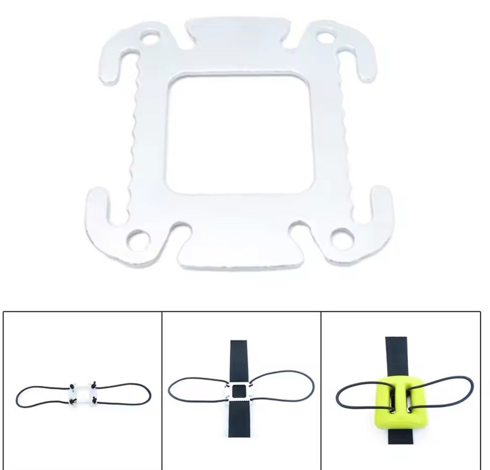 Scuba Diving Weight Fixing Plate Weight Bottom Plate Webbing Weight Holder 2 Pcs