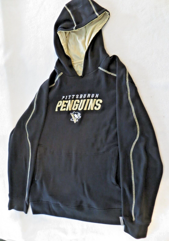 Reebok NHL Pittsburgh Penguins Synthetic Hoodie Men's Med?