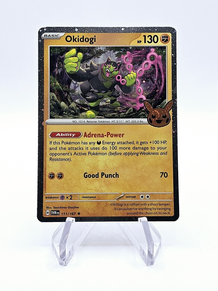 Pokémon TCG Halloween Trick Or Trade Cosmos Holo Okidogi 111/167