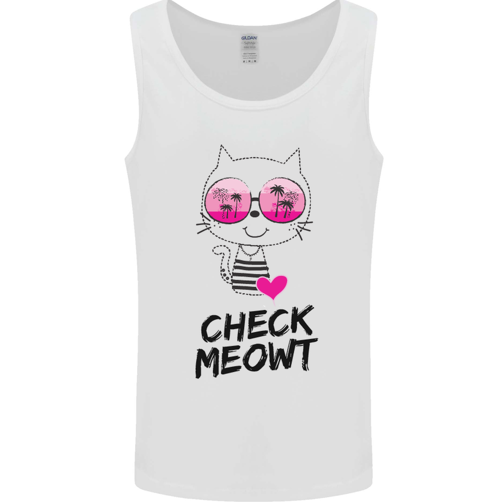 Check Meowt Mens Vest Tank Top