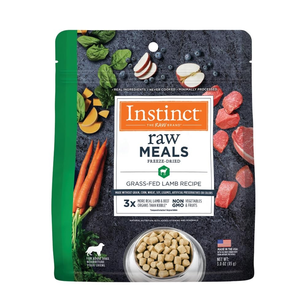 Instinct Freeze Dried Raw Meals, Natural Dry Dog Food, 3 Ounce (Pack of 1)