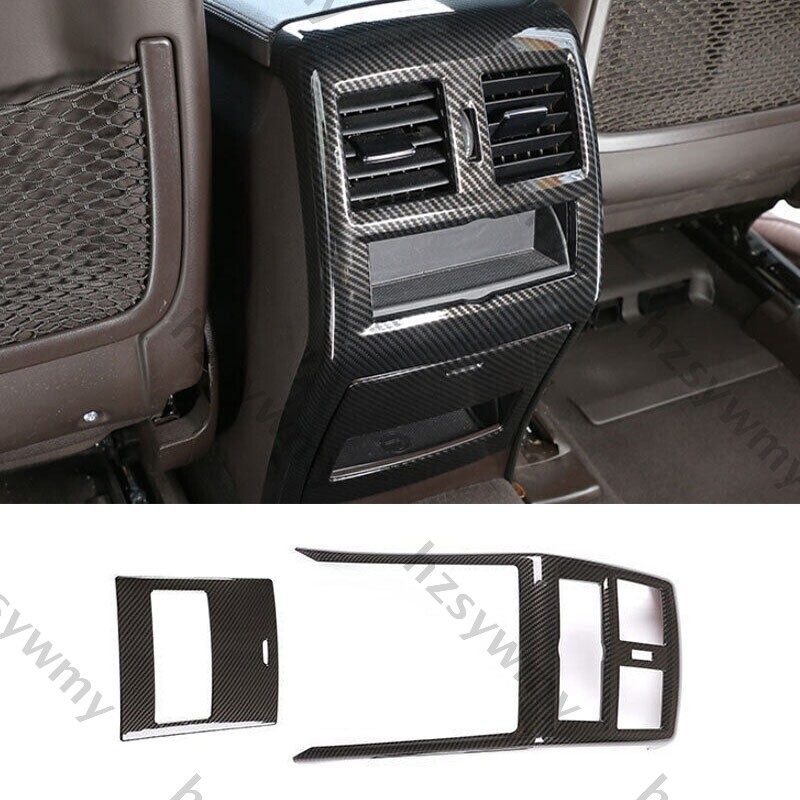 Carbon Fiber Rear AC Air Outlet Vent Panel Trim For Benz GLE GLS 2016-2019 ABS