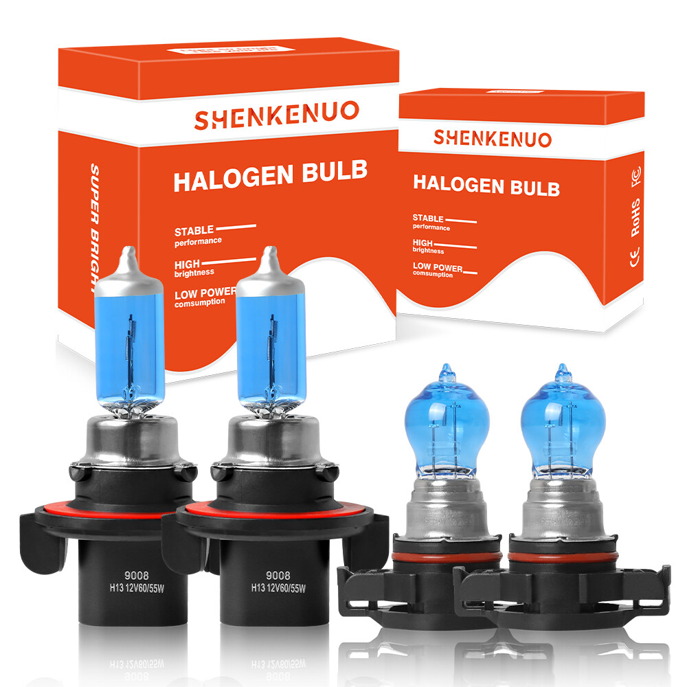 4x Halogen Headlight H13 5202 Fog Light Bulb For Jeep Patriot Wrangler 2011-2019
