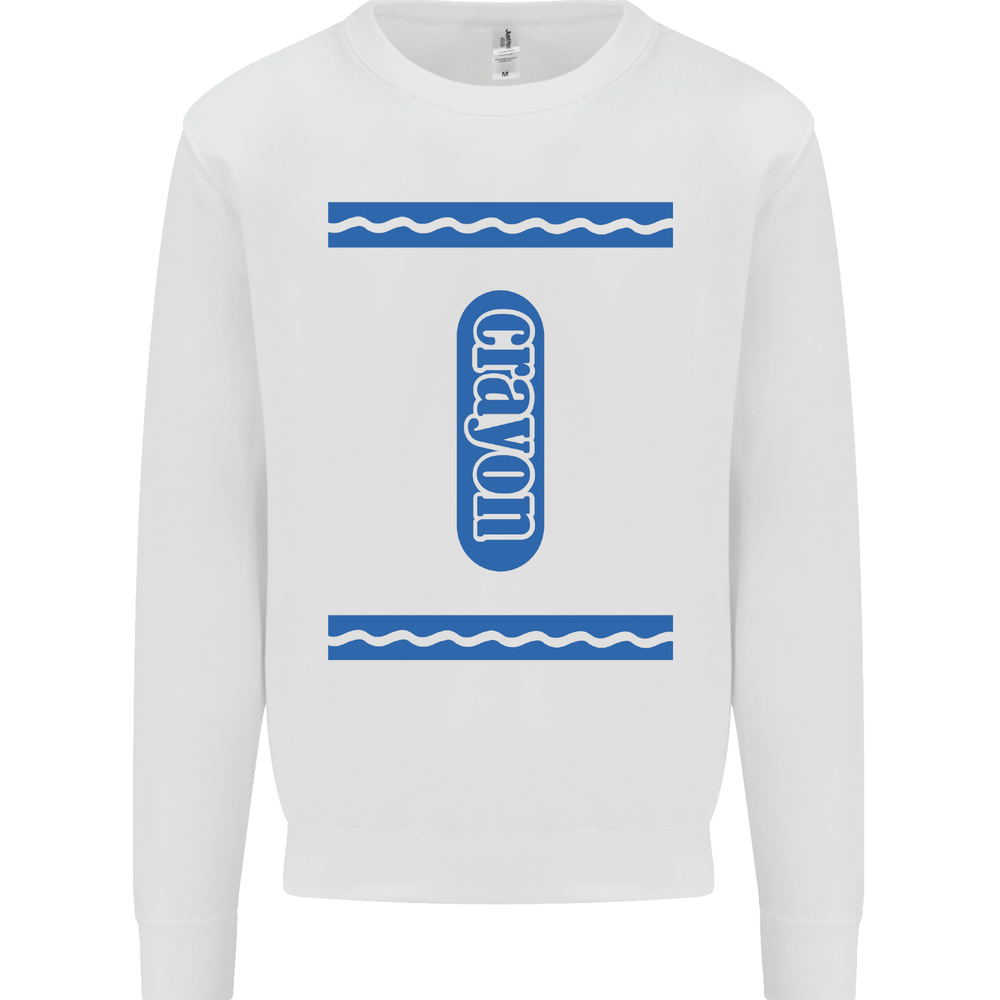 Crayon Fancy Dress Outfit Costume Funny Mens Sweatshirt Jumper