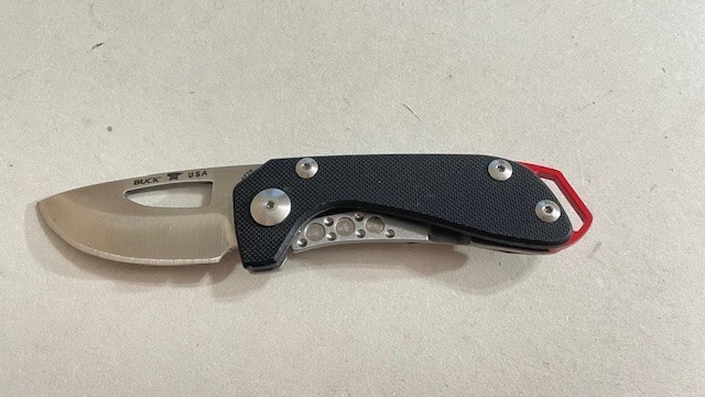 Buck 417+USA Budgie Folding Pocket Knife BOS S35VN Plain Blade Framelock -Great