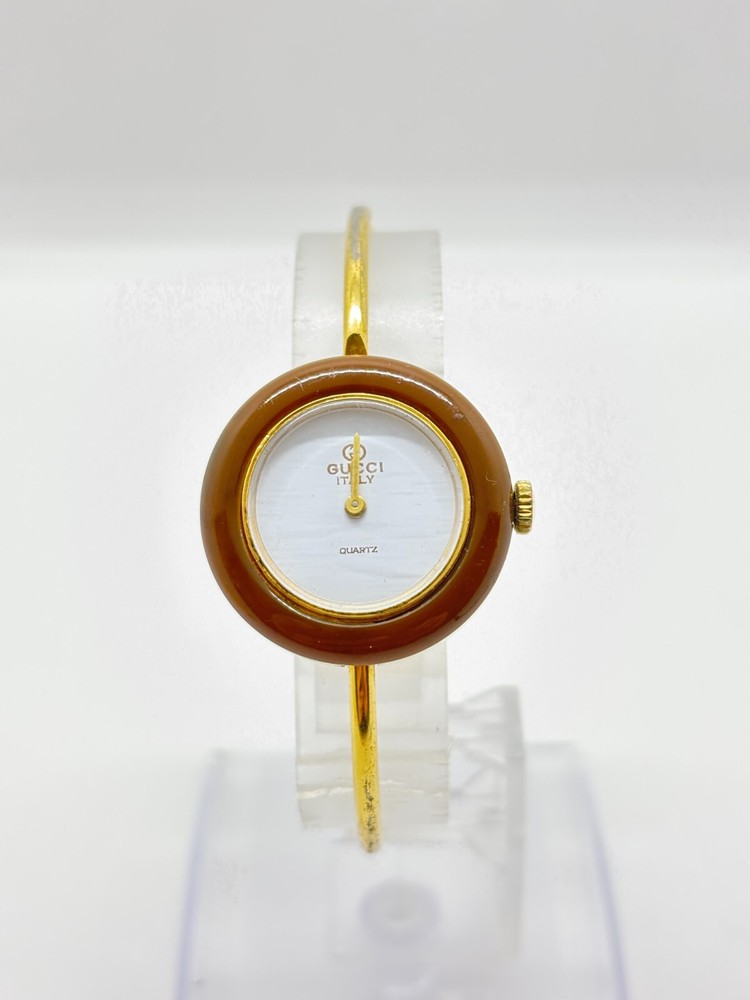 Vintage Gucci 11/12.2 Brown Bezel Watch Exc+3 Condition Working F/S