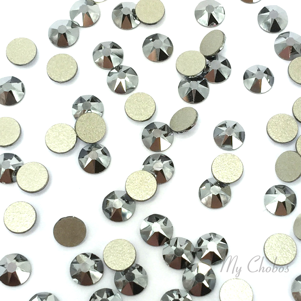 Swarovski 2058 SS7 Silver Metallic Flatback Crystals for Nail Art