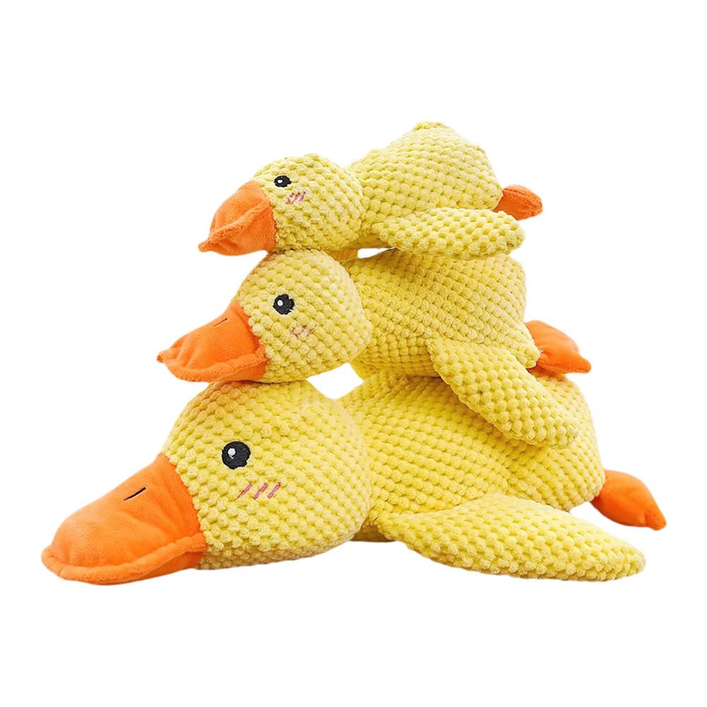1pc Calming Duck For Dogs, Mellow Dog Squeaky Dog Toy For Indoor Puppy Sleeping