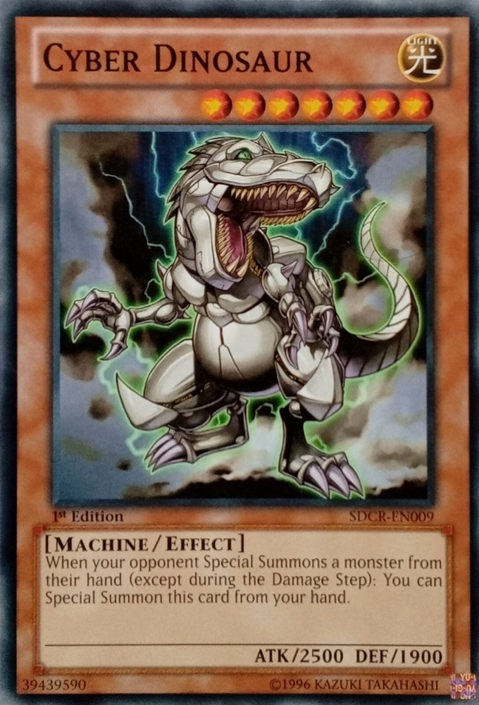 Cyber Dinosaur Common YuGiOh Card SDCR-EN009