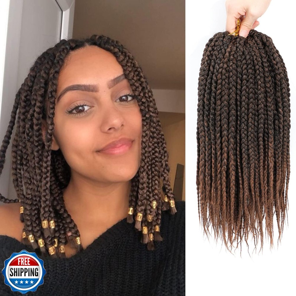 10 Inch T30 Goddess Box Braids Crochet Hair 8 Packs Pre-Loop