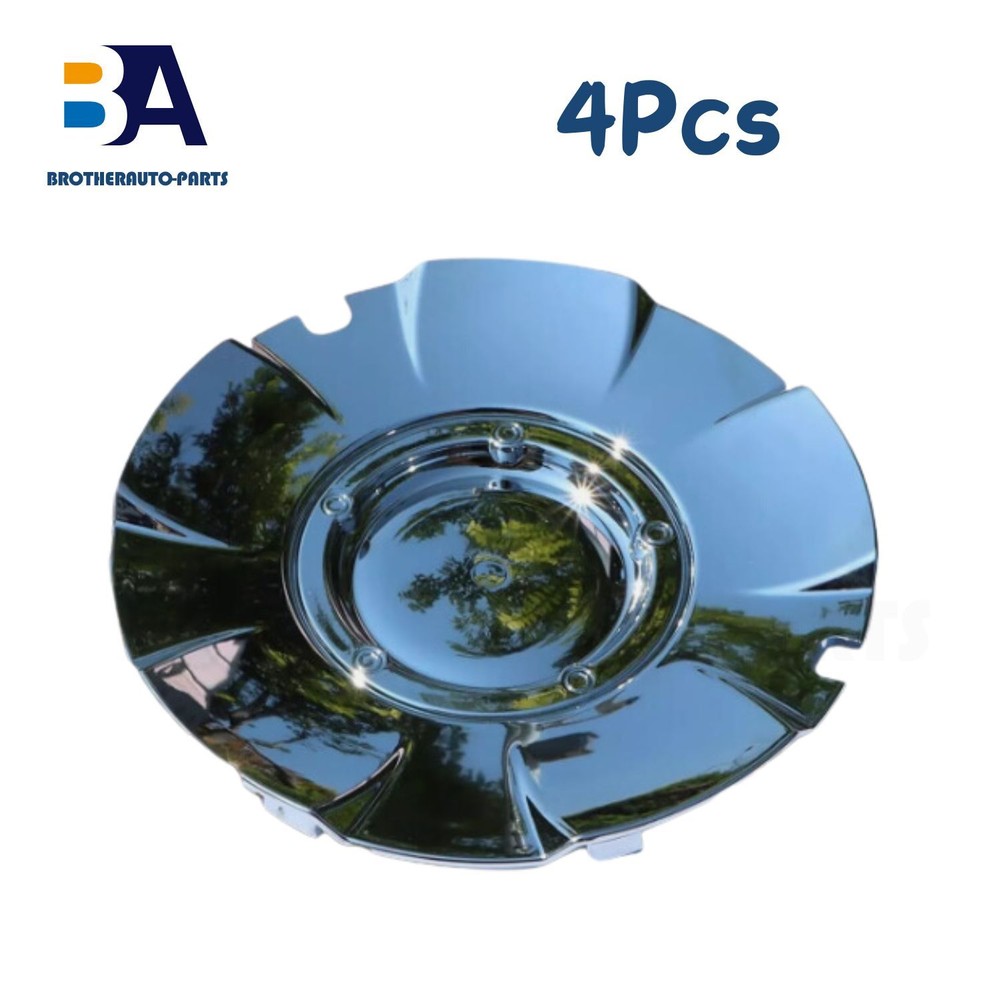 4 Chrome Hubcap Covers for Chevy Silverado 1500 Wheels