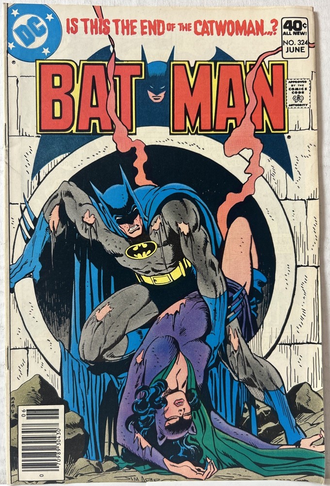 Batman #324 Classic Catwoman Cover  Jim Aparo - DC Comics 1980 - *FN/VF*