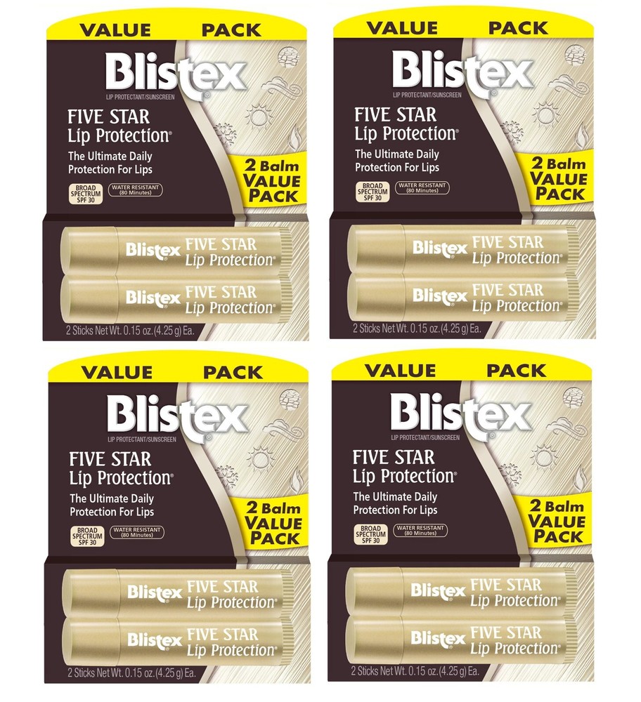 Blistex 8-Count Lip Balm Value Pack for Hydrated Lips