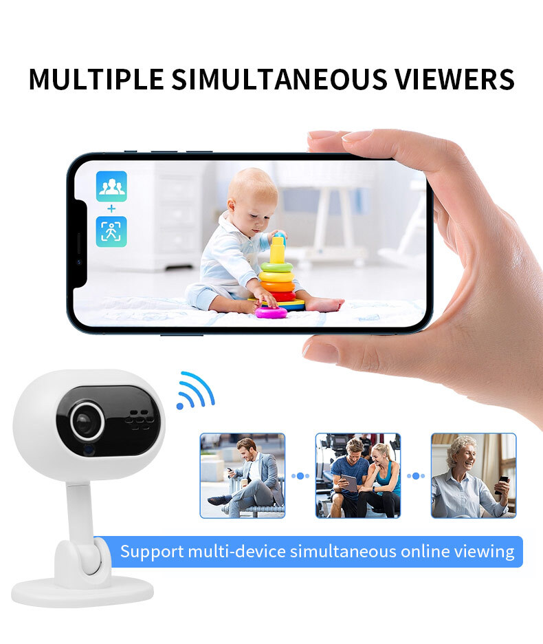 Home Security Camera Wireless WiFi Camera Surveillance HD Night Vision