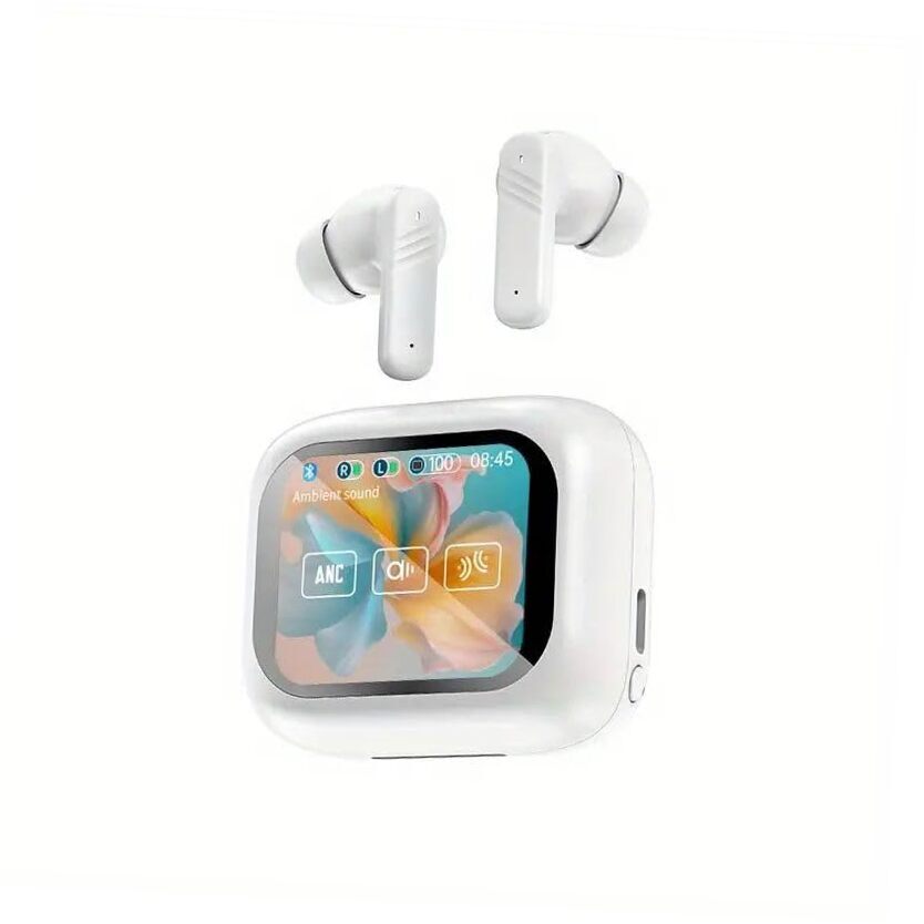 Wireless Earbuds Bluetooth Headphones Touch Screen Bluetooth Ear Buds White