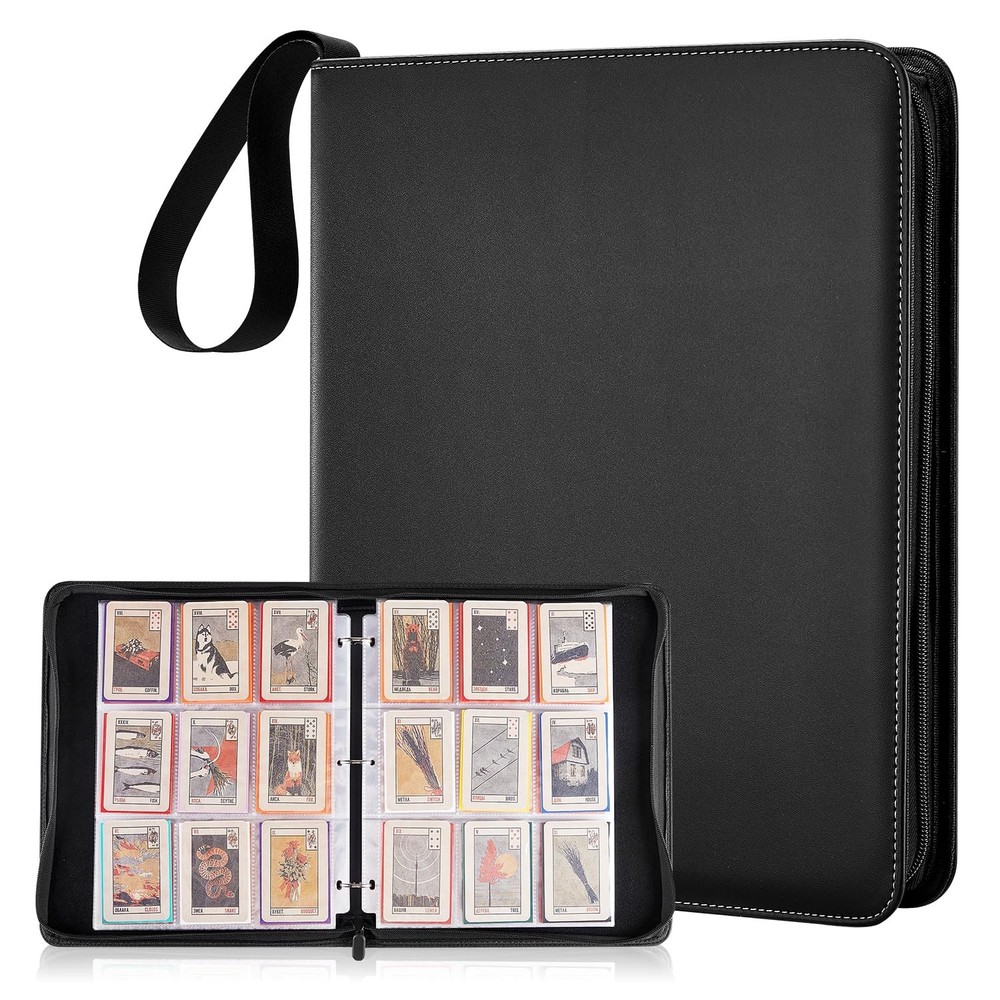 9-Pocket Premium Zip Trading Card Binder Holds 900 One Piece Cards