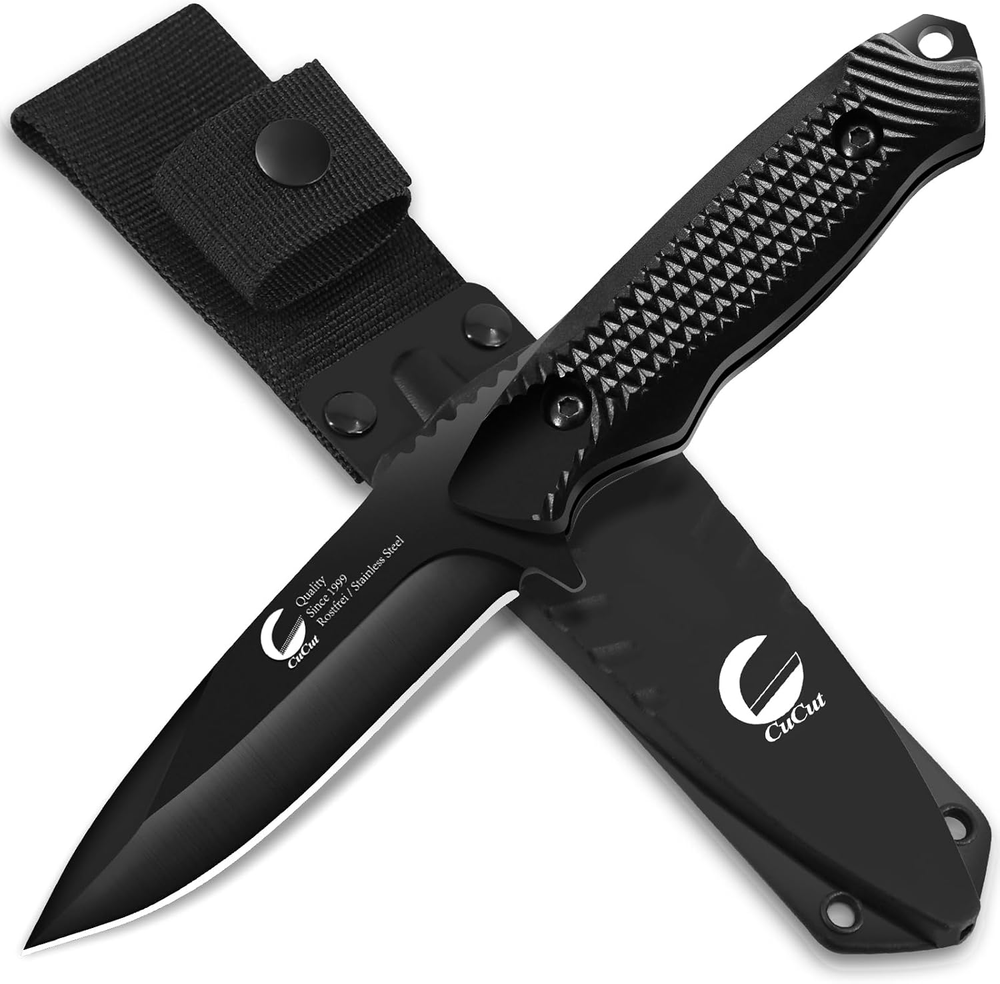 Beginner's 4-Inch High Carbon Steel Survival Knife with Sheath for EDC and Outdoor Adventures