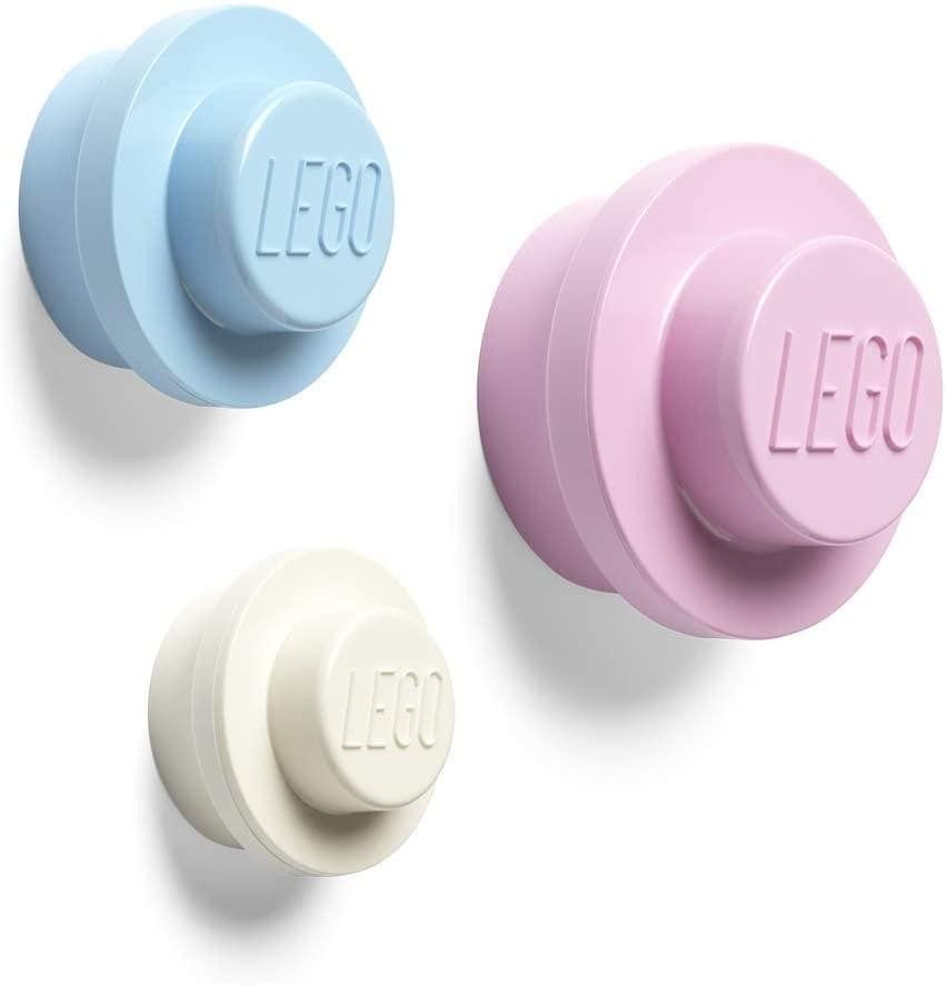 LEGO Wall Hanger Set in Pink Blue and White Colors