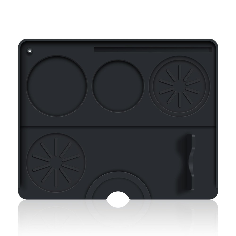 Silicone Espresso Tamping Mat with 4 Fluted Portafilter Holder