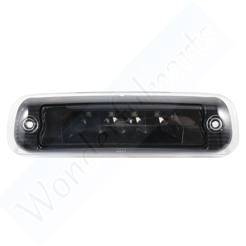 FOR 97-01 JEEP CHEROKEE BLACK HOUSING REAR THIRD 3RD BRAKE LED LIGHT TAIL LAMP