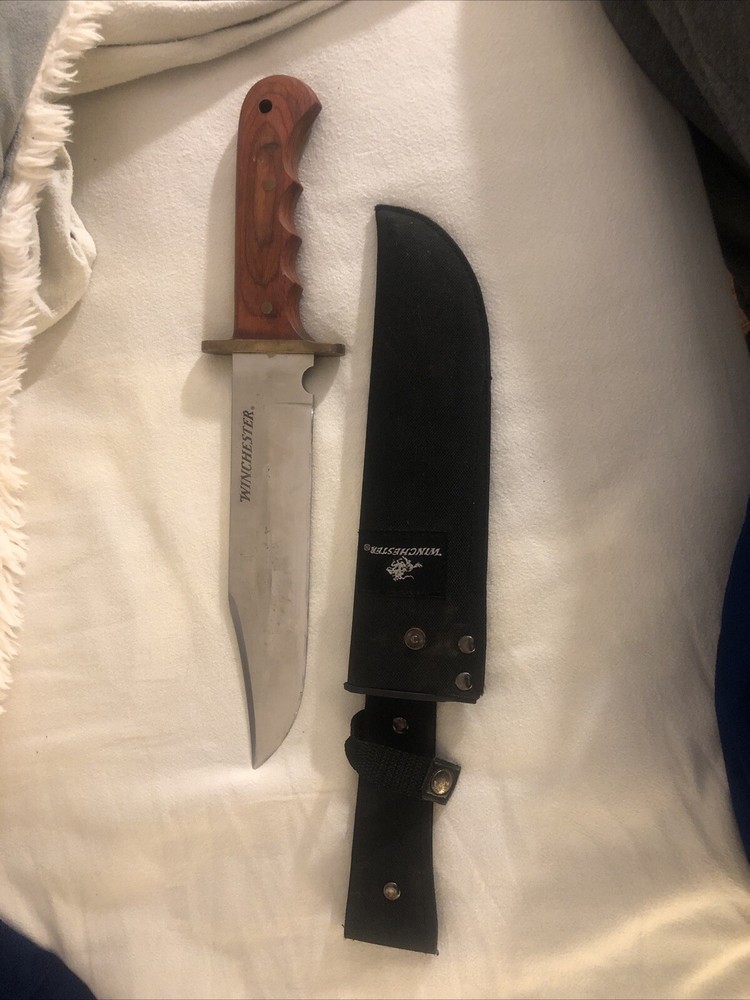 Winchester Pony Express 14 Commemorative Bowie Knife with Sheath No Box