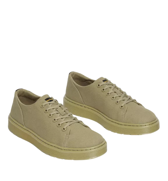 Dr. Martens Dante Muted Olive Green Canvas Lightweight Sneakers Mens Size 9 NWOB