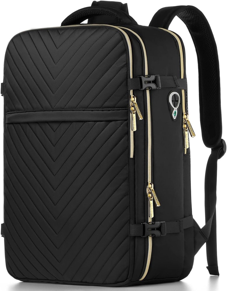 Large Carry On Travel Backpack - Flight Approved Waterproof Anti-Theft Luggag...