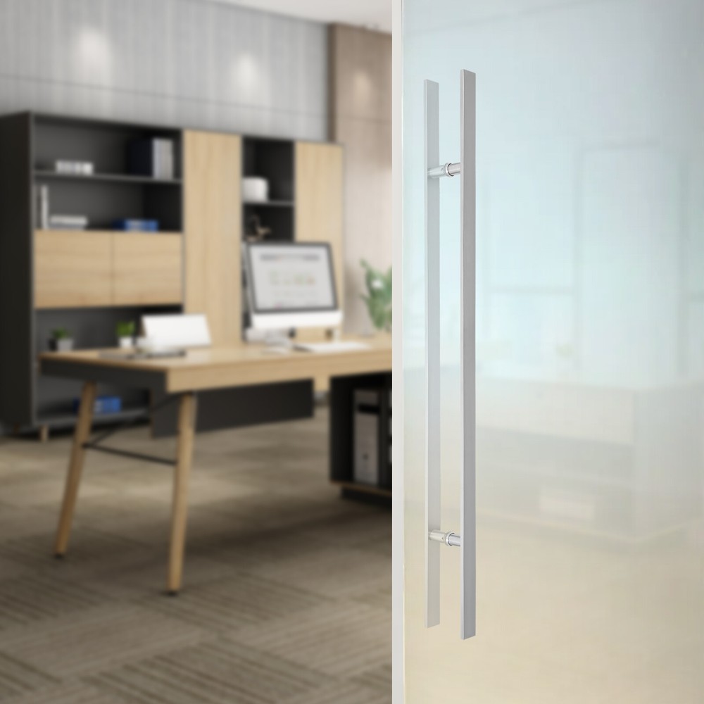 Stainless Steel Double Sided Sliding Barn Door Pull Push Handle Pair