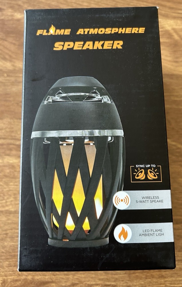 New Flame Atmosphere Wireless Speaker In Original Box