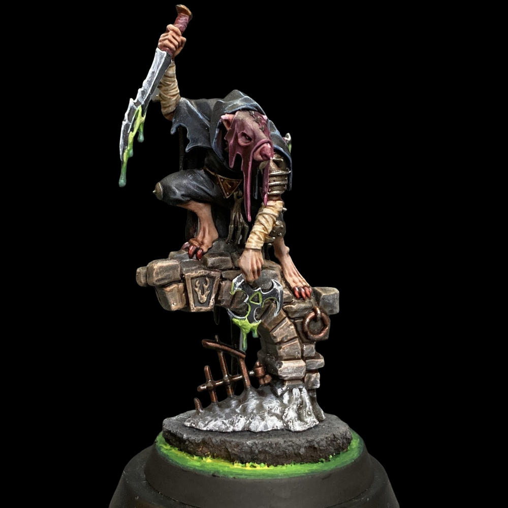 Pro Painted Skaven Deathmaster Chaos Model for Warhammer AOS Army Gallery