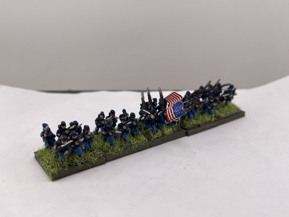 Painted 10mm Union Infantry Regiment  American Civil War Miniatures 1